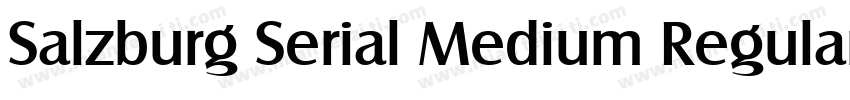 Salzburg Serial Medium Regular字体转换